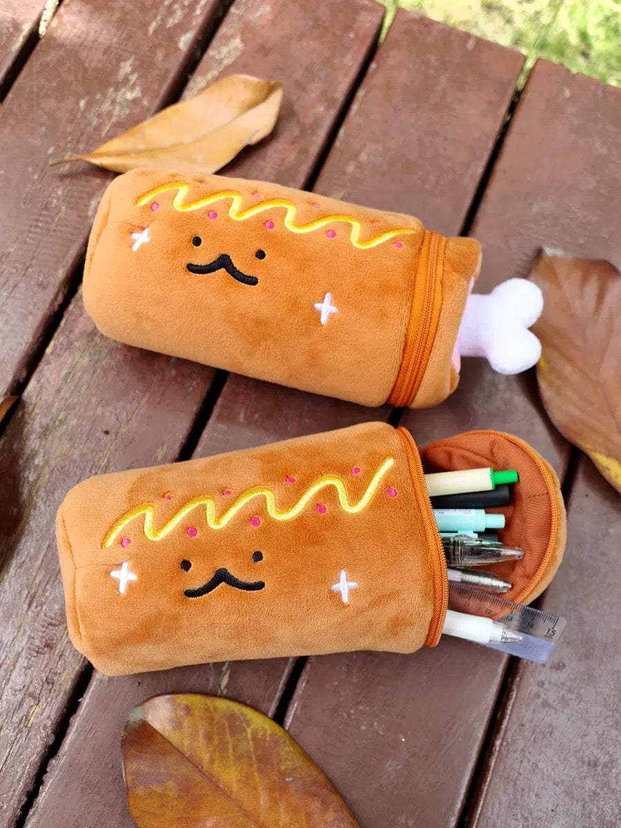 Ham Plush Pencil Case Cute Stationery Bag Cosmetic Bag DJI Pocket 3 Storage Bag