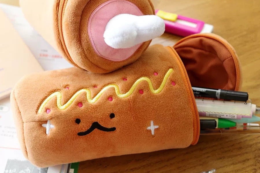 Ham Plush Pencil Case Cute Stationery Bag Cosmetic Bag DJI Pocket 3 Storage Bag
